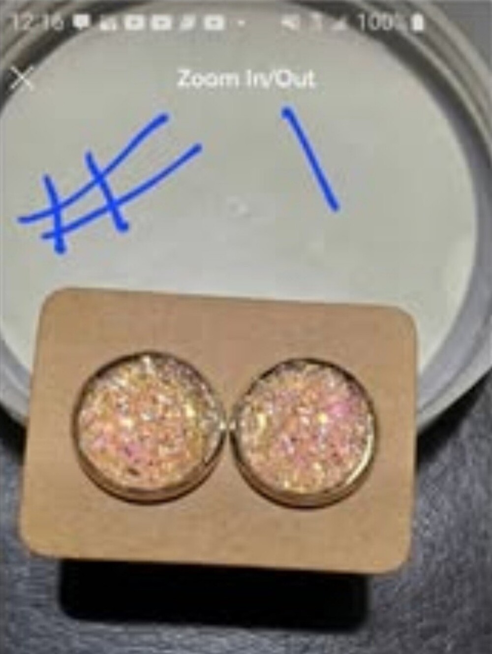 Women's Druzy Earrings - Picture 7 of 14